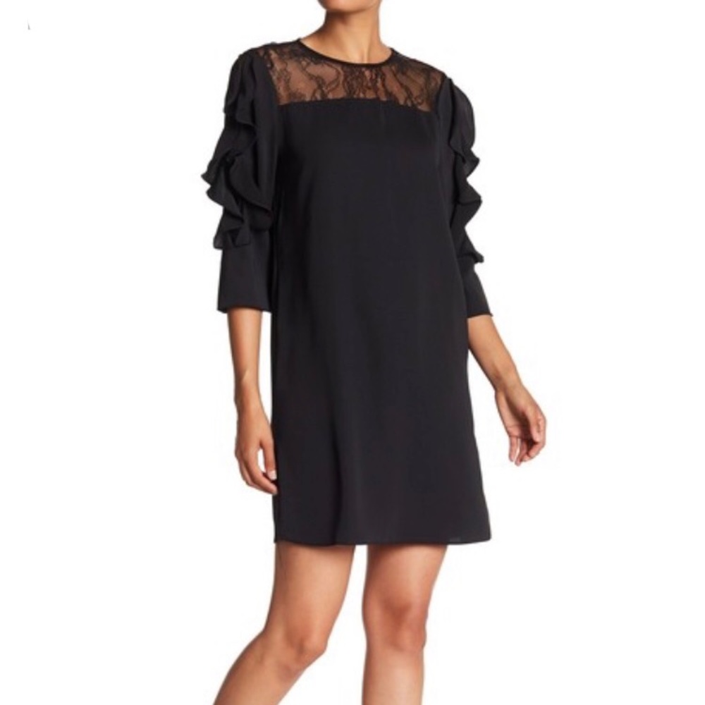 Philosophy 3/4 Ruffle Sleeve Dress